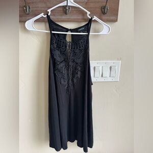 Torrid Black Lace Trim Sleeveless Top